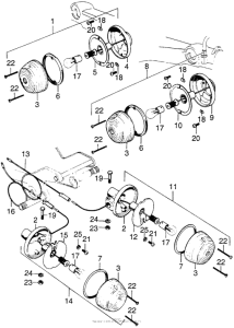 C70 Задний фонарь