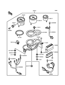 ZX250 Спидометр