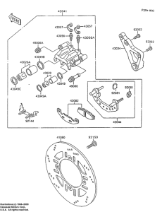 ZX600 Передний суппорт