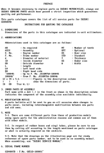 GSX400 Catalog preface