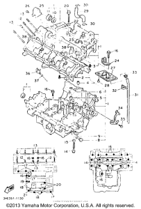 FZR600REC Картер двигателя