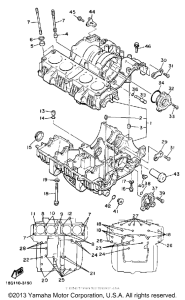 XJ650LJ Картер двигателя