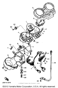 XV500K Speedometer tachometer