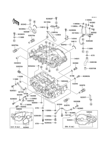 EX500 Картер двигателя