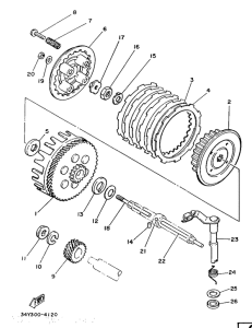 DT125LC Сцепление