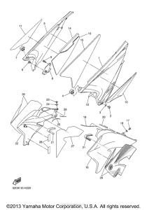 WR25XYCB Боковые обтекатели