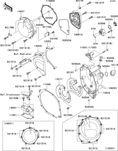 ZX1200 Крышки двигателя