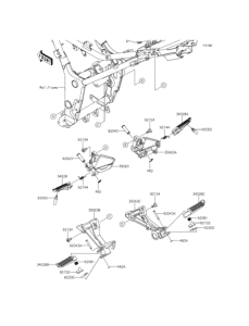 ER250 Подножки
