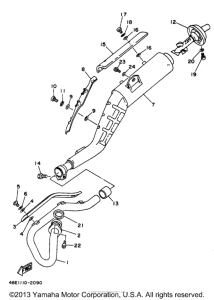 XT225KC Выхлопная система