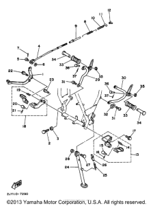 TW200 Подножки