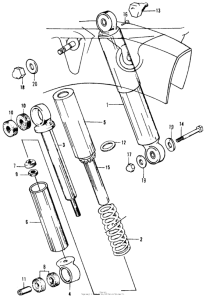 CA105 Задние амортизаторы