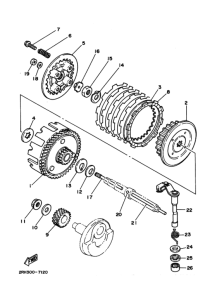 TZR125 Сцепление и сервопривод