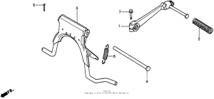 SA50 Подножка
