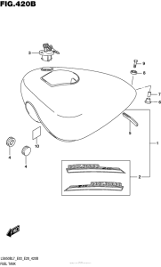 LS650 Fuel Tank (Ls650Bl7 E28)
