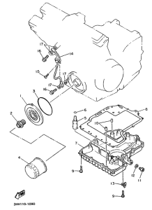 FZR600 Масляный картер