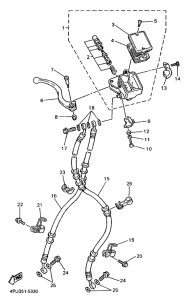 XJR1200 Главный тормозной цилиндр