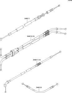 ZX1200 Тросы управления
