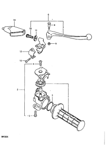 RM100 Right handle grip