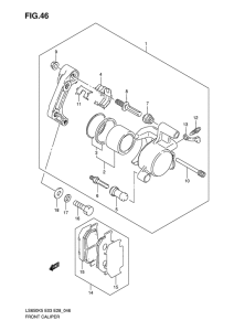 LS650 Передний суппорт