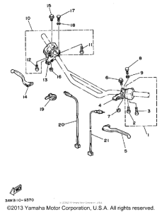 TW200D Handle switch-lever