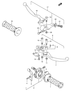 RG125 Рулевой рычаг