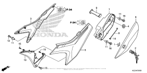 CRF250L (ABS) Side Cover (1)
