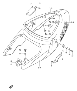 TL1000 Обтекатель задний