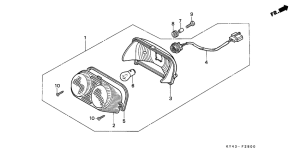 NSR125F Taillight unit ass`y