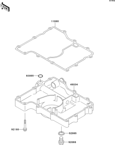 ZX750 Поддон картера