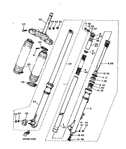 XT600H (32.4KW) Передняя вилка