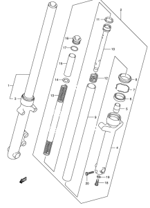 RV125 Демпфер передней вилки
