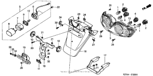 NSS250 Taillight + rear fender