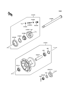 KLE250 Переднее колесо