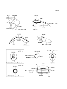 VN1700 Decals(gray / red)(aef)