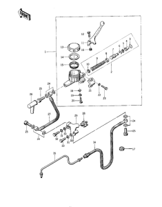 KZ400 Передний тормозной цилиндр