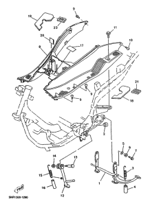 YP125D Stand. footrest