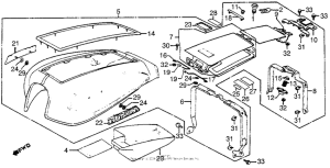 GL1100I Fuel tank cover