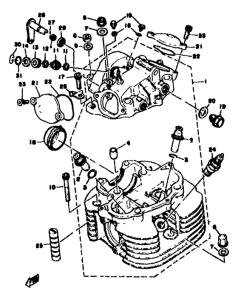SR500 Головка цилиндров