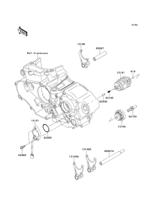  Валы и вилки переключения передач