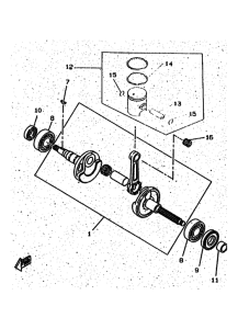 CW50 Коленчатый вал и Поршень