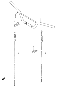 RM80 Руль -тросы
