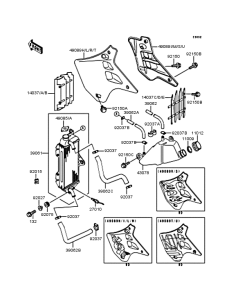 KDX125 Радиатор