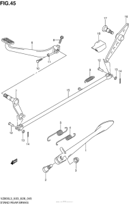 VZ800 Stand Rear Brake