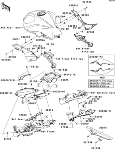 ZR1000 Side covers / chain cover(b7f)