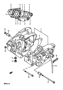 RM250 Картер двигателя