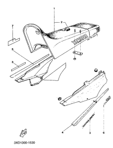TDR125 Сидение