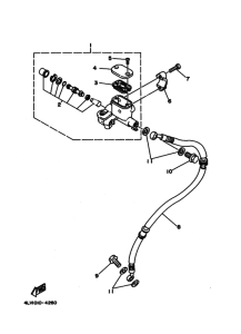 YJ50S Передний тормозной цилиндр