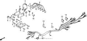 CB550 Wire harness + ignition coil + rectifier