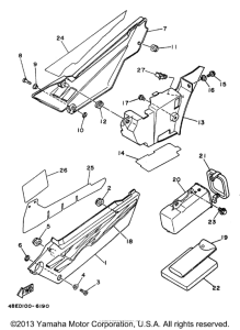 XT225KC Боковые обтекатели