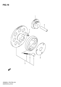 GS500 Муфта стартера